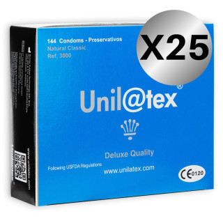 UNILATEX - CONSERVANTES NATURAIS PACK 25 X 144 UNIDADES