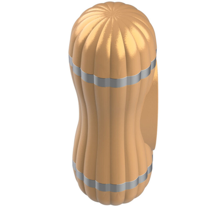 ARMONY - BEVIS DUPLO MASTURBADOR VAGINAL E BOCAL SEM VIBRAÇÃO DOURADO