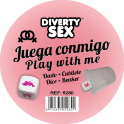 DIABLO PICANTE - DADOS DUROS BRANCOS COM POSIÇÕES DE MULHER E CUBO