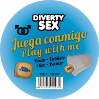 DIABLO PICANTE - DADO DURO DOURADO COM POSIÇÕES DE HOMENS E CUBO