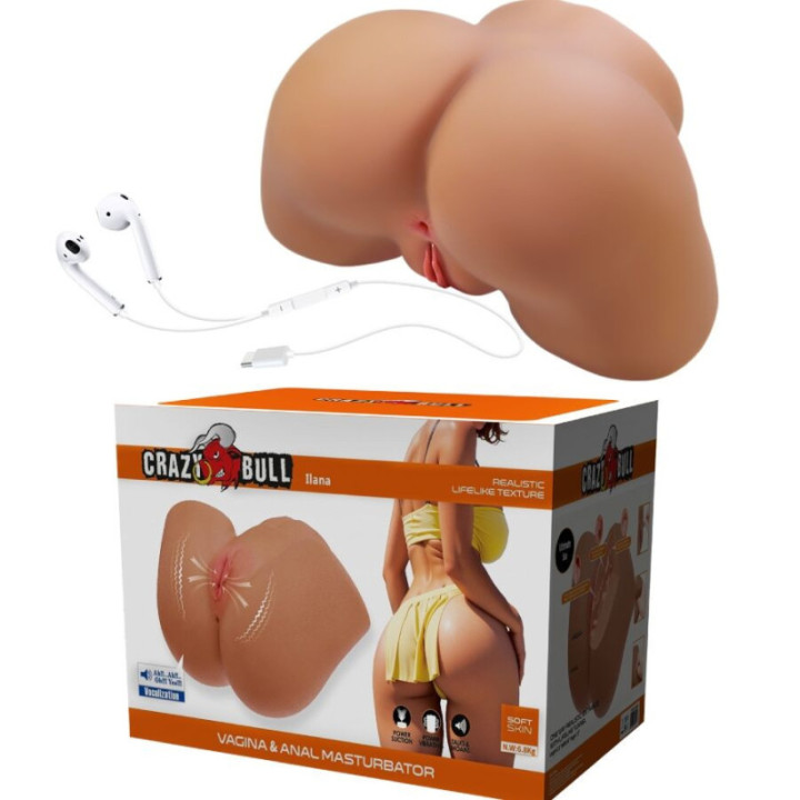 CRAZY BULL - ILANA VIBRADOR DE BULL FEMININO REALISTA E SUCÇÃO COM SOM 6.8 KG