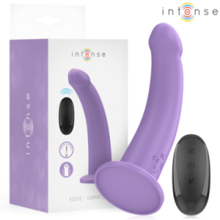 INTENSE - VIBRADOR EDDIE 17.5 CM 10 VIBRAÇÕES ROXO CONTROLE REMOTO