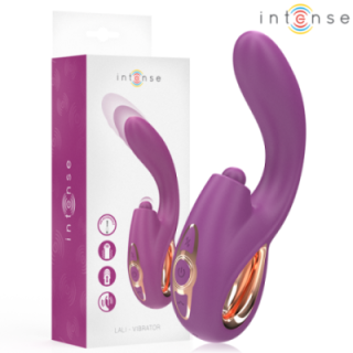 INTENSE - LALI MULTIFUNCIONAL VIBRADOR DE PONTO G COM BATIDA. IMPULSÃO E VIBRAÇÃO ROXO