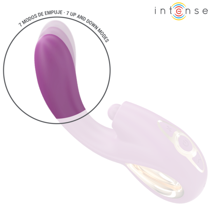 INTENSE - LALI MULTIFUNCIONAL VIBRADOR DE PONTO G COM BATIDA. IMPULSÃO E VIBRAÇÃO ROXO
