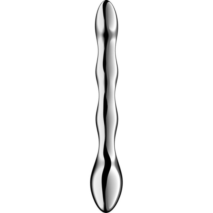 SATISFYER - COSMIC CREST 2 DILDO DE AÇO INOXIDÁVEL COM DUAS EXTREMIDADES