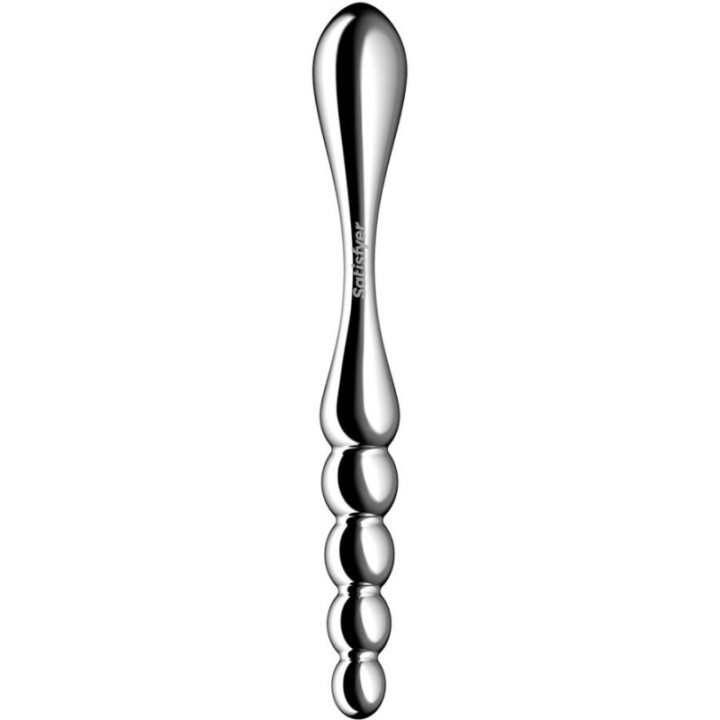 SATISFYER - STAR FORCE 1 DILDO DE AÇO INOXIDÁVEL COM DUAS EXTREMIDADES