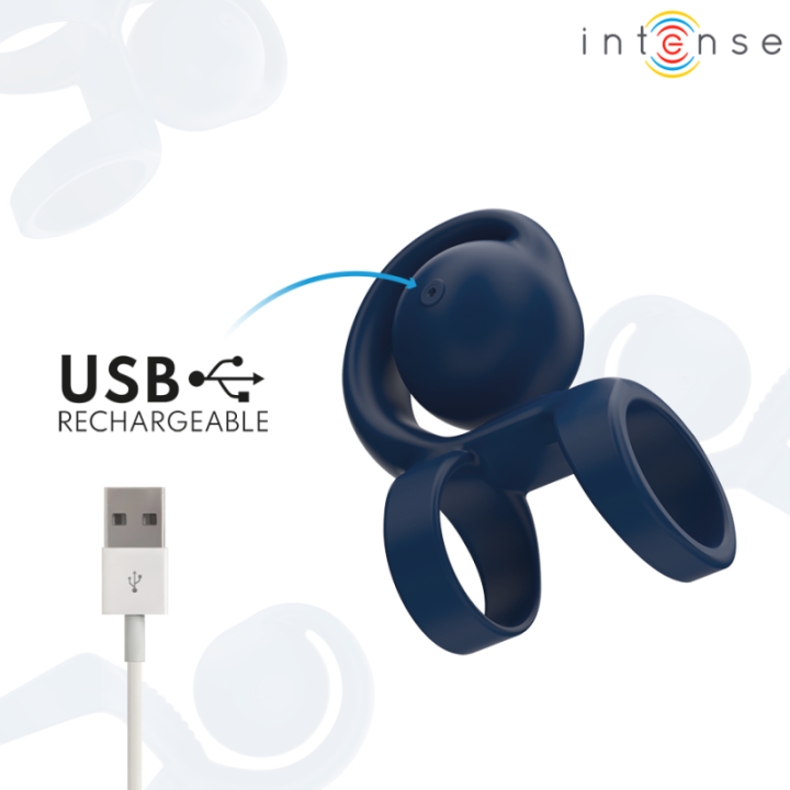 INTENSE  - ANEL PENIANO TYSON COM BOLA VIBRATÓRIA Ø 3.2 CM