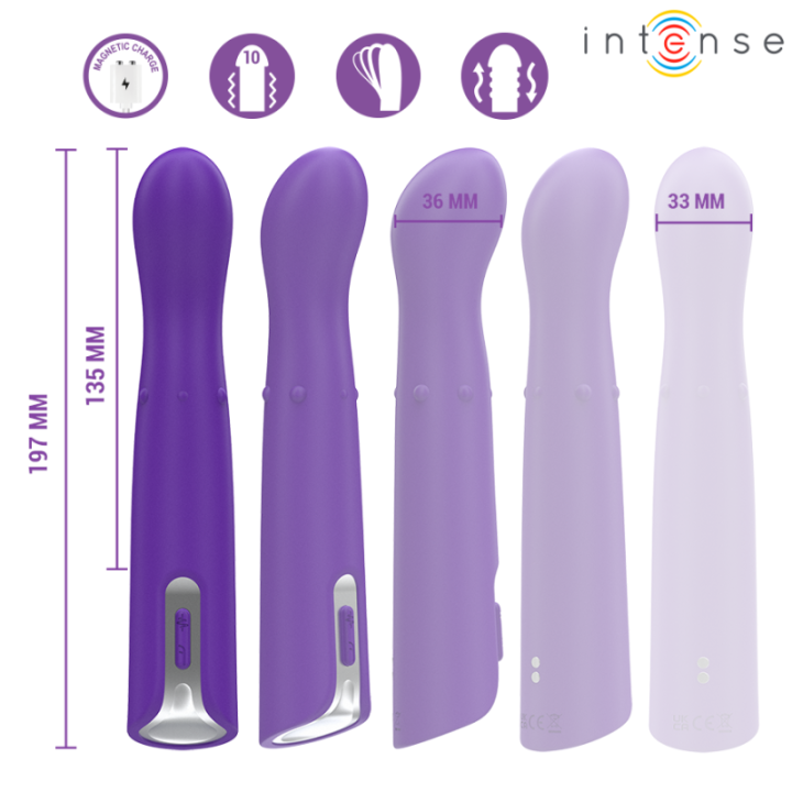 INTENSE - HELENA BEADS VIBRADOR WIGGLE UP & DOWN 13.5 CM