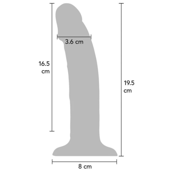 GET REAL - DILDO VIBRATÓRIO DE SILICONE REALISTA ROXO 19.5 CM