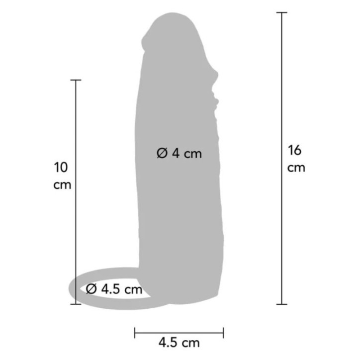 GET REAL - CAPA VIBRATÓRIA DE SILICONE PARA PELE HIDRATADA. CARAMELO. 16 CM