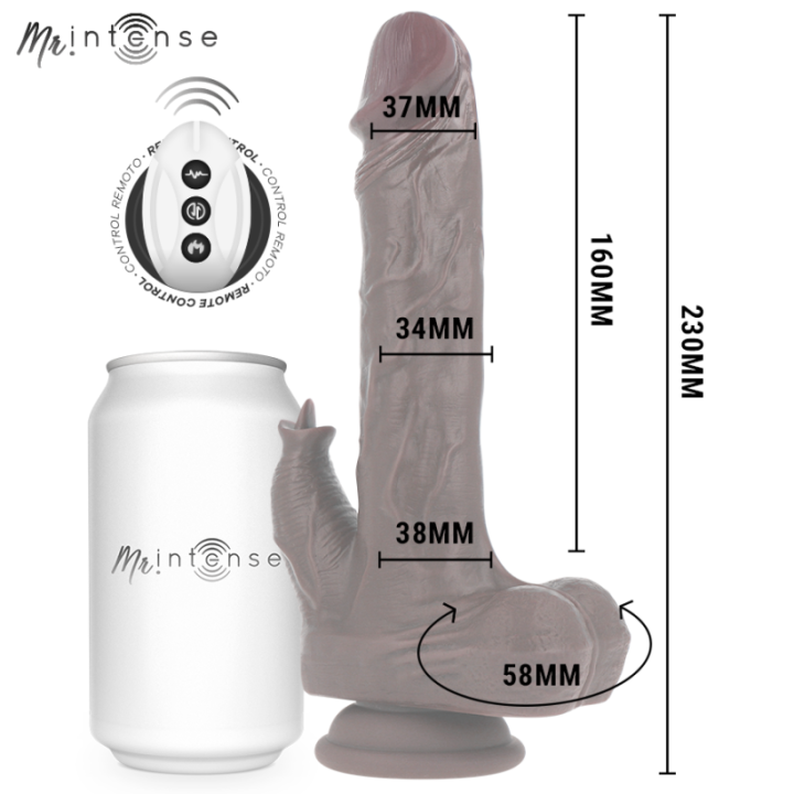 MR INTENSE - MORGAN PÊNIS REALISTA COM CONTROLE REMOTO 23 CM -O- 3.5 CM