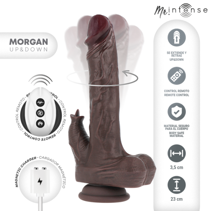 MR INTENSE - MORGAN PÊNIS REALISTA COM CONTROLE REMOTO 23 CM -O- 3.5 CM