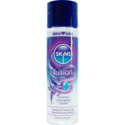 SKINS - FUSION LUBRIFICANTE HÍBRIDO À BASE DE ÁGUA E SILICONE 130 ML