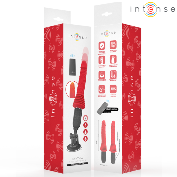 INTENSE - CYNTHIA VIBRADOR DE IMPULSO COM CONTROLE REMOTO E AQUECIMENTO