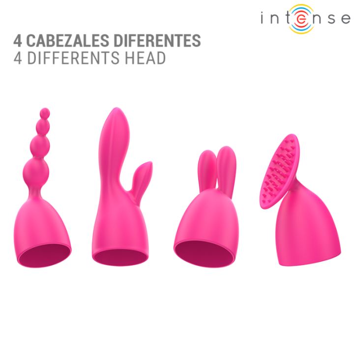 INTENSE - VIBRADOR CHER COM 20 PADRÕES E CABEÇAS INTERCAMBIÁVEIS