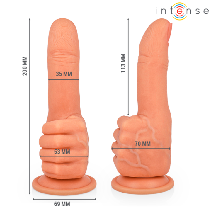 INTENSE - BENDER ESTIMULADOR DE PONTO G MÃO FLEXÍVEL 11.3 CM