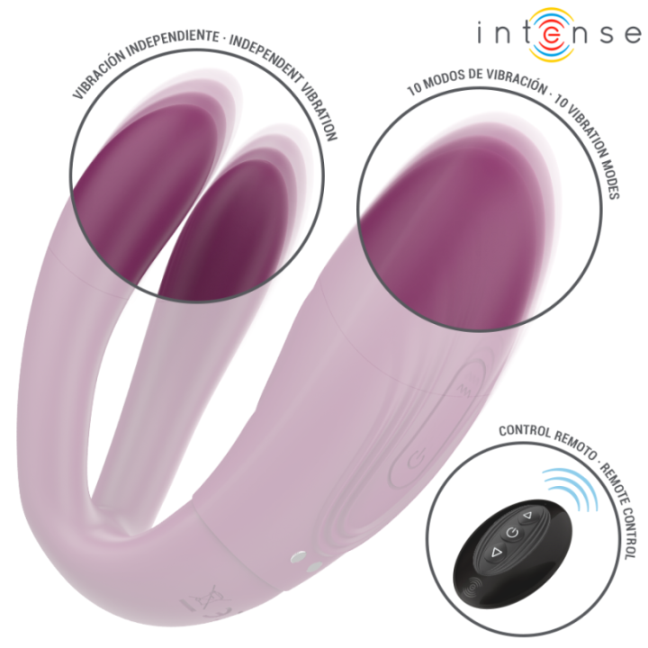 INTENSE - SANDRA ESTIMULADOR DE TOQUE E VIBRAÇÃO COM CONTROLE REMOTO