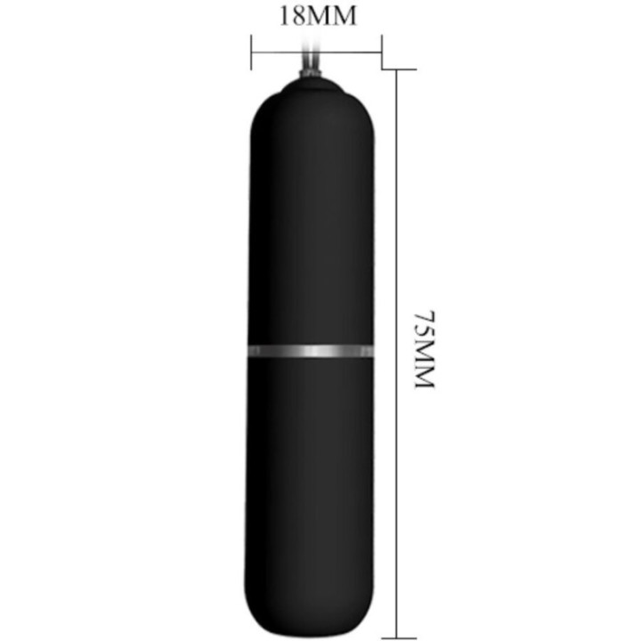 BAILE - CALCINHA FIO DENTAL COM VIBRADOR BALA E CONTROLE REMOTO PRETA