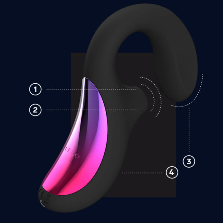 LELO - ENIGMA CRUISE DUPLO ESTIMULAO SONIC MASSAGER PRETO
