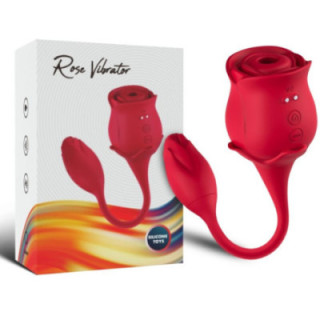 ARMONY - SUCKER DE CLITÓRIS ROSA E VIBRADOR 10 MODOS VERMELHO