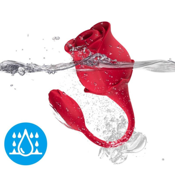 ARMONY - SUCKER DE CLITÓRIS ROSA E VIBRADOR 10 MODOS VERMELHO