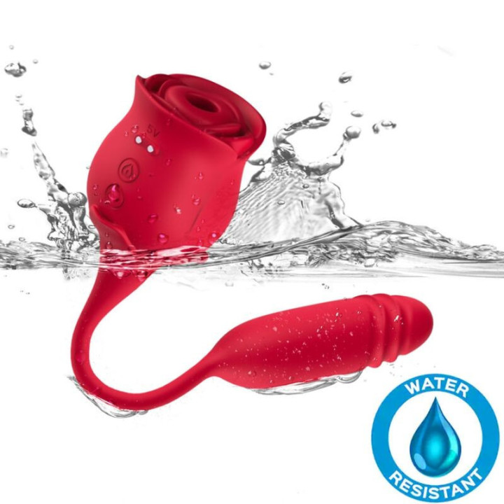 ARMONY - ROSEKNIGTH SUCKER DE CLITÓRIS E VIBRADOR VERMELHO