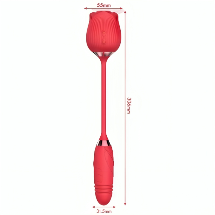 ARMONY - FLOR DELIGHT SUCCIONADORA E EMPURRA VERMELHA