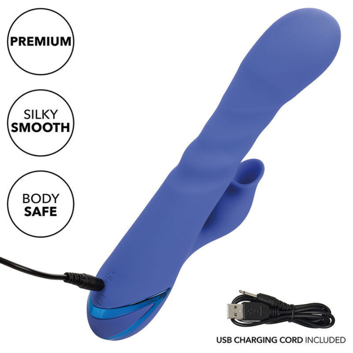 CALEXOTICS - LA LOVE VIBRADOR E SUCÇÃO AZUL DA CALIFORNIA DREAMING