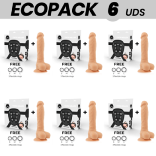 ECOPACK 6 UNIDADES - COCK MILLER ARNÊS + DENSIDADE DE SILICONE ARTICULVEL COCKSIL 19.5 CM