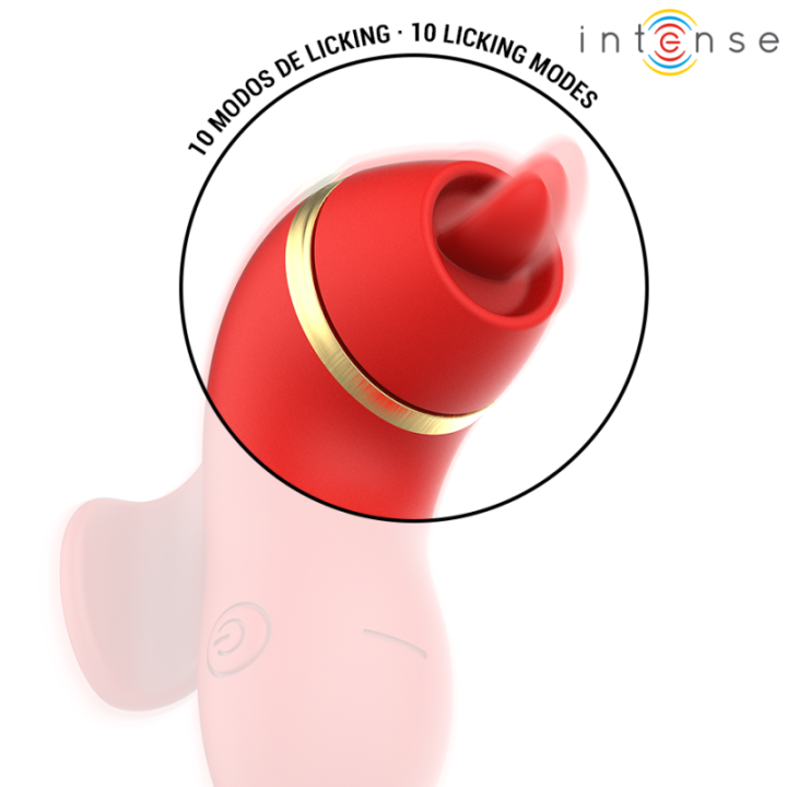 INTENSE - ESTIMULADOR DE PATTY COM 4 PONTAS. SUCÇÃO. TOQUES. CÓCEGAS E LAMBIDAS