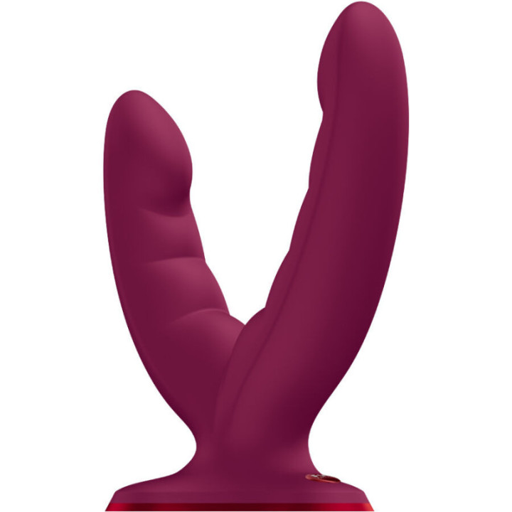 FUN FACTORY - RYDE DUPLO DILDO VINHO VERMELHO