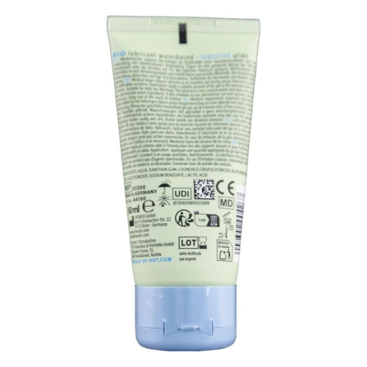 HOT - BIO LUBRIFICANTE À BASE ÁGUA SENSITIV 50 ML