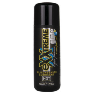 HOT - EXXTREME GLIDE LUBRIFICANTE À BASE DE SILICONE + ÓLEO CONFORTANTE A+ 50 ML