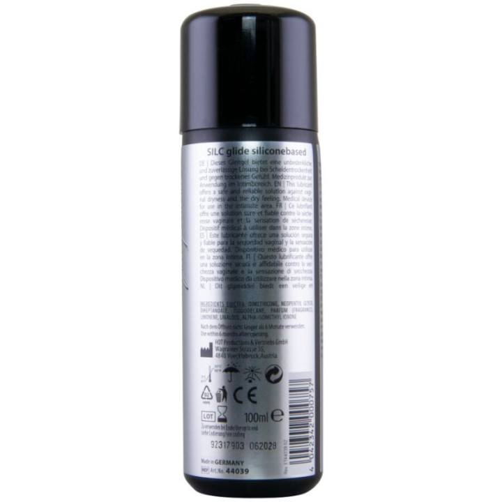 HOT - SILC GLIDE LUBRIFICANTE À BASE DE SILICONE 100 ML