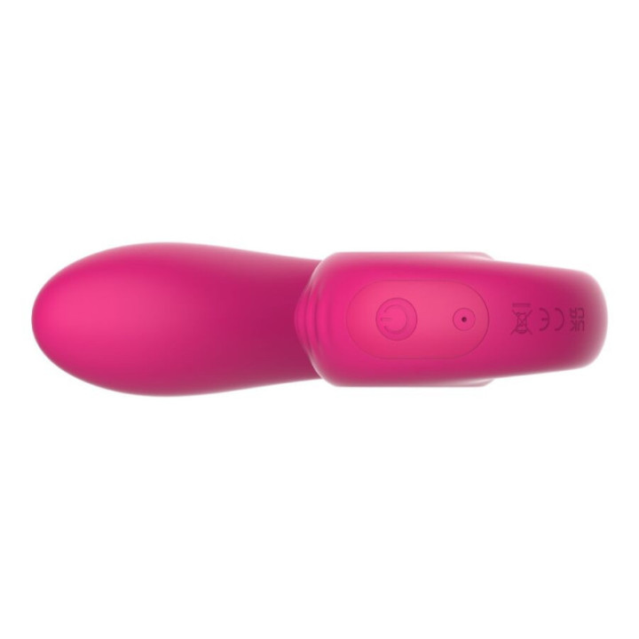 SNAIL VIBE - GIZI LITE VIBRADOR ROSA DUPLO PARA PONTO G E CLITÓRIS