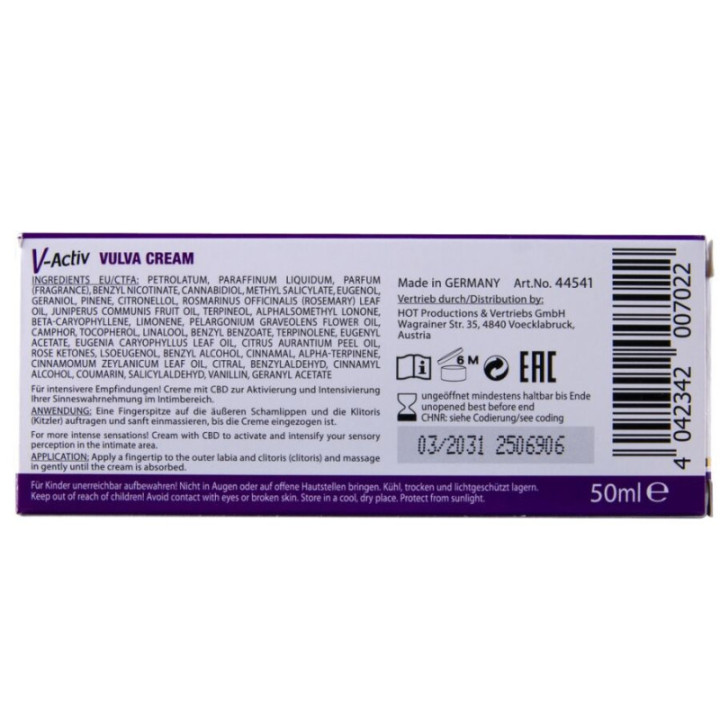 CREME VULVA QUENTE COM CBD 50ML