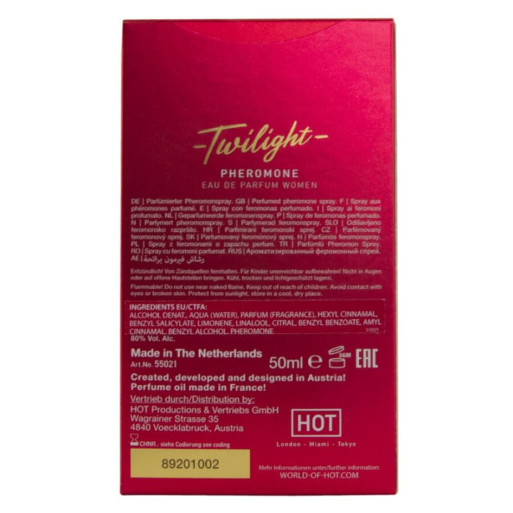 HOT - TWILIGHT PHEROMONE PARFUM FEMININO 50 ML