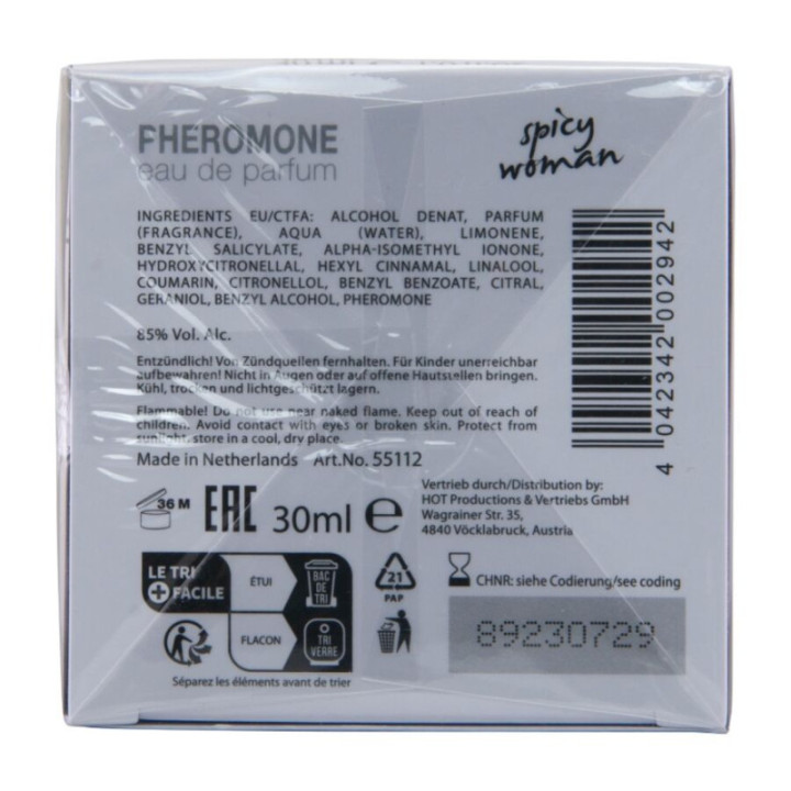 HOT - PERFUME DE FEROMÔNIOS MIAMI SPICY WOMAN 30 ML