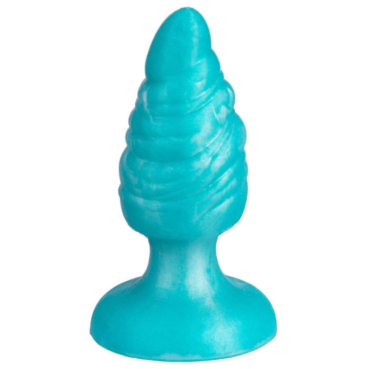 SILEXD - MELTY PLUG ANAL DE DERRETIMENTO FANTASY DE SILICONE LÍQUIDO TERMOREATIVO AZUL CELESTIAL 9.2 CM