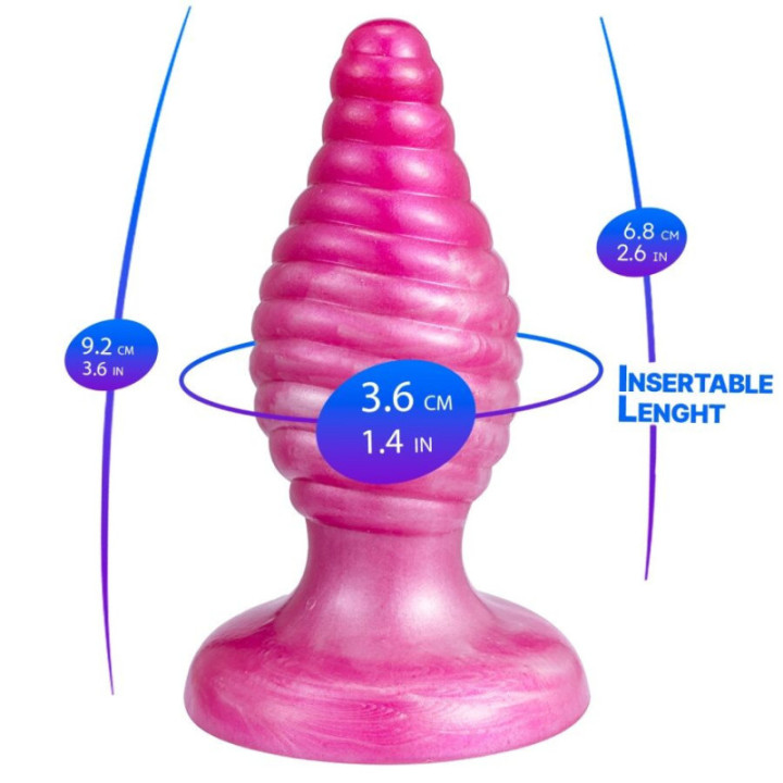 SILEXD - CHERRY PLUG ANAL FANTASY DE SILICONE LÍQUIDO TERMOREATIVO ROSA 9.2 CM