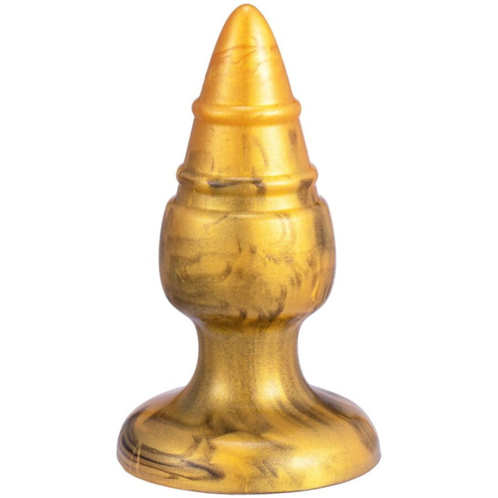 SILEXD - GOLDY PLUG ANAL FANTASY DE SILICONE LÍQUIDO TERMOREATIVO DOURADO 9.2 CM