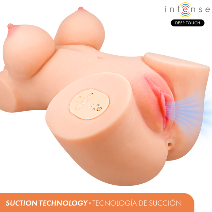 INTENSE DEEP TOUCH - VERO TORSO. ÂNUS E VAGINA COM SUCÇÃO. CALOR. VIBRAÇÃO E EFEITOS DE VOZ COM CONTROLE REMOTO 5.5 KG
