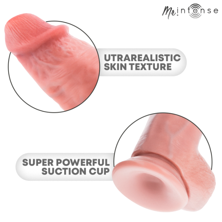 MR INTENSE - DILDO DE SILICONE SPENCER MÉDIO 23 CM -Ø- 5.7 CM