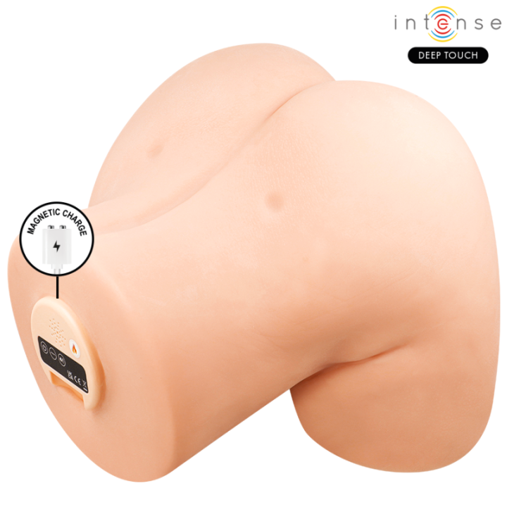 INTENSE DEEP TOUCH - MASTURBADOR ANAL E VAGINAL JULIA COM SUCÇÃO. CALOR. VIBRAÇÃO E EFEITOS DE VOZ COM CONTROLE REMOTO 9 KG