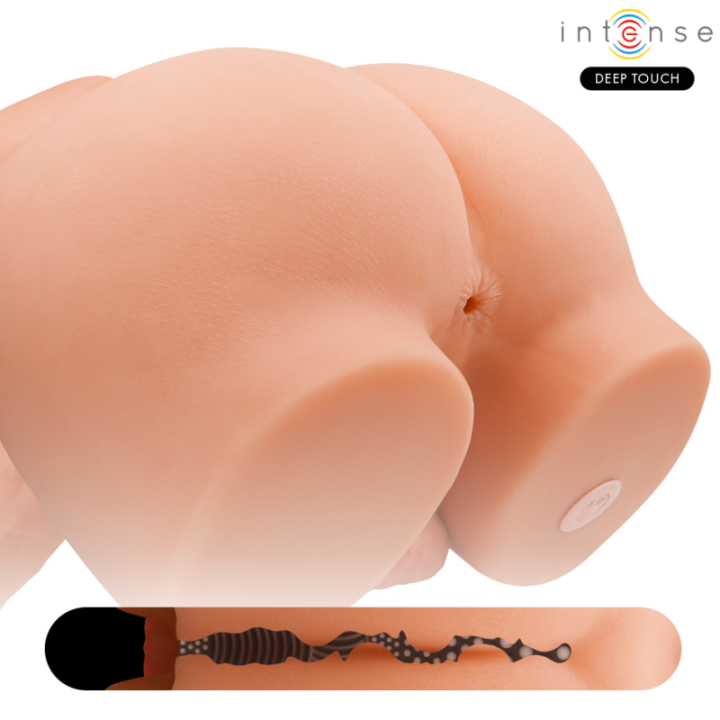 INTENSE DEEP TOUCH - TORSO RICHIE COM ÂNUS E DILDO REALISTA COM FUNÇÃO DE EMPURRAR E VIBRAR. CONTROLE REMOTO. 4.7 KG