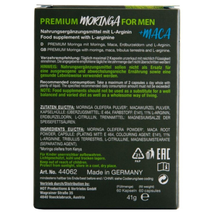 HOT - MORINGA BONÉS PARA HOMENS 60 UNIDADES