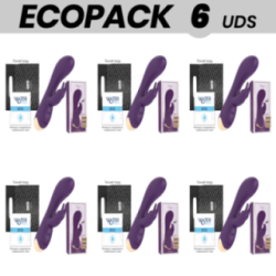 ECOPACK 6 UNIDADES - TREASURELAURENCE RABBIT VIBRATOR COMPATIBLE CON WATCHME WIRELESS TECHNOLOGY