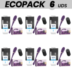 ECOPACK 6 UNIDADES - TREASUREMERLIN DOUBLE COUPLE VIBRATOR CONTROL REMOTO