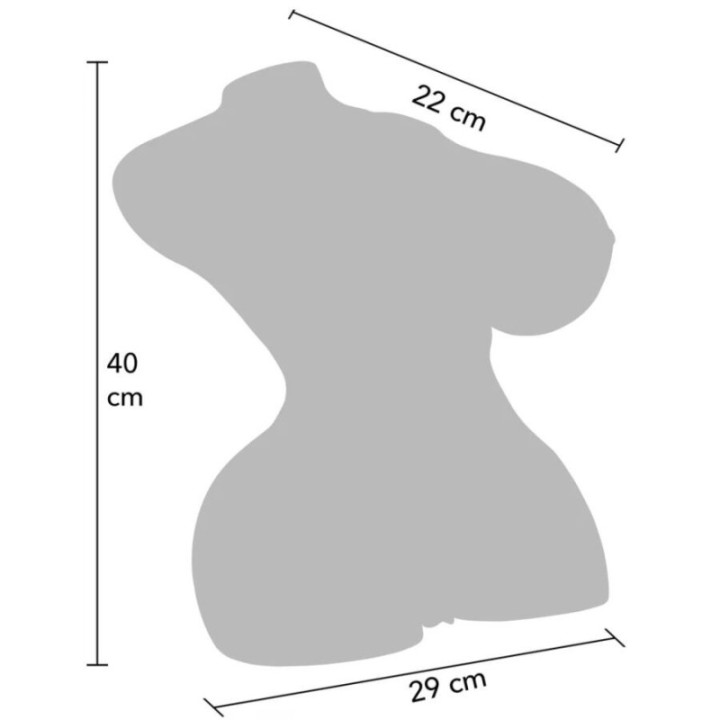 DESEJO OCULTO - TORSO DE CADELA ORDENHEIRA SAFADA. MASTURBADORA FEMININA. 10 KG