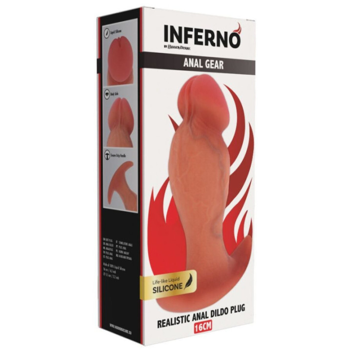 HIDDEN DESIRE - INFERNO PLUG ANAL REALISTA 16 CM
